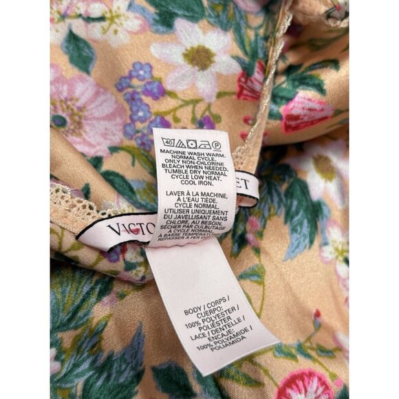 Victorias secret VS Victoria’s Secret floral flowers slip lingerie Gown size L - Picture 9 of 12